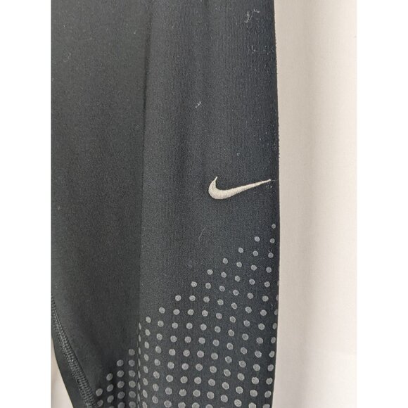 Nike Dri-Fit Black Capri Leggings Workout Running Athletic Mesh Design Women XS - Picture 5 of 5